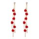 thumbnail image 1 of Pendientes Borla Rosa Borla Flores Pendientes de rosas frágil Súper Moda Celebrity Web Pendientes colgantes Colgante para diaria Prom Mujer Damas Magideal Pendientes Borla Rosa, 1 of 7
