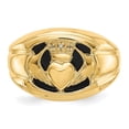 thumbnail image 5 of Solid 14k Yellow Gold Diamond Men's Ring Band Size 10.5, 5 of 6
