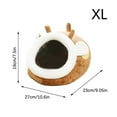 thumbnail image 6 of Deer Shaped-Cute Pet Bed,Hamster Bed Hedgehog House Guinea Pig Bed,Christmas Clearance-Great Deal,Guinea Pig Bed Pad Cage, 6 of 8