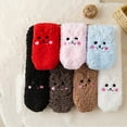 thumbnail image 6 of Tiqkatyck Fuzzy Socks Clearance Christmas Socks for Adults Warm Christmas Fashion Windproof Printing Mid Tube Socks Long Tube Cotton Womens Socks Red, 6 of 7