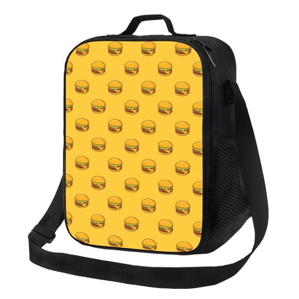 Balery Burger 1 Caja de Almuerzo y Bolsa de Almuerzo para Hombres y Mujeres, Bolsa de Almuerzo Reutilizable con Gran Capacidad, Bolsa de Almuerzo Aislada