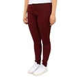 thumbnail image 1 of Pantalón de gabardina stretch John Silver Betty Girls Corte skinny Color vino, 1 of 3