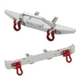 thumbnail image 2 of TISHITA 2 Pieces 1/12 RC Car Bumper (Front and Rear) Durable for MN128 DIY Accessory argent, 2 of 8