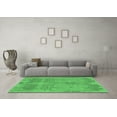 thumbnail image 3 of Ahgly Company Indoor Square Abstract Emerald Green Modern Area Rugs, 6' Square, 3 of 4