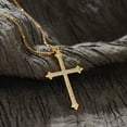 thumbnail image 4 of Valloey Rover 14K Gold Plated Dainty Cute Lucky Cross Tiny Pendant Necklace for Women Men Jewelry Gifts, 4 of 6