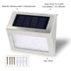 thumbnail image 4 of Luces solares para escalones, cubiertas, caminos, patios, escaleras, vallas, lámpara LED, impermeable al aire libre, paquete de 2 Zhivalor CPB-US-DYP947-2, 4 of 5