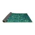 thumbnail image 2 of Ahgly Company Indoor Rectangle Abstract Turquoise Blue Modern Area Rugs, 8' x 10', 2 of 4