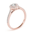 thumbnail image 3 of Mauli Jewels Engagement Rings for Women 0.50 Carat O Carata-Halo Diamond Wedding Engagement Ring 4-prong 10k Solid White Gold, 3 of 9