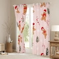 thumbnail image 3 of Homewish Cartoon Gingerbread Man Curtains Pack of 2 (42x84 Each),Red Christmas Hat Curtains Blackout,Happy New Year Bedroom Curtains For Boys Kids,Super Cozy Room Decor, 3 of 6