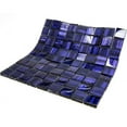 thumbnail image 4 of Apollo Tile   5 pack 11.3-in x 11.3-in Purple Polished and Matte Finished Glass Mosaic Tile (4.43 Sq ft/case), 4 of 5