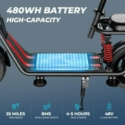 Windhorse C3 Electric Scooter with Extra Child Seat - 850W Peak Power - 330 LBS Max Load - 20 MPH - 16 Commuting E Scooter for Adults