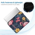 thumbnail image 2 of FORMRS 15"-15.6" Laptop Sleeve Protective Case Soft Carrying Quilted Computer Bag Cover, Red Floral Flamingo, 2 of 7