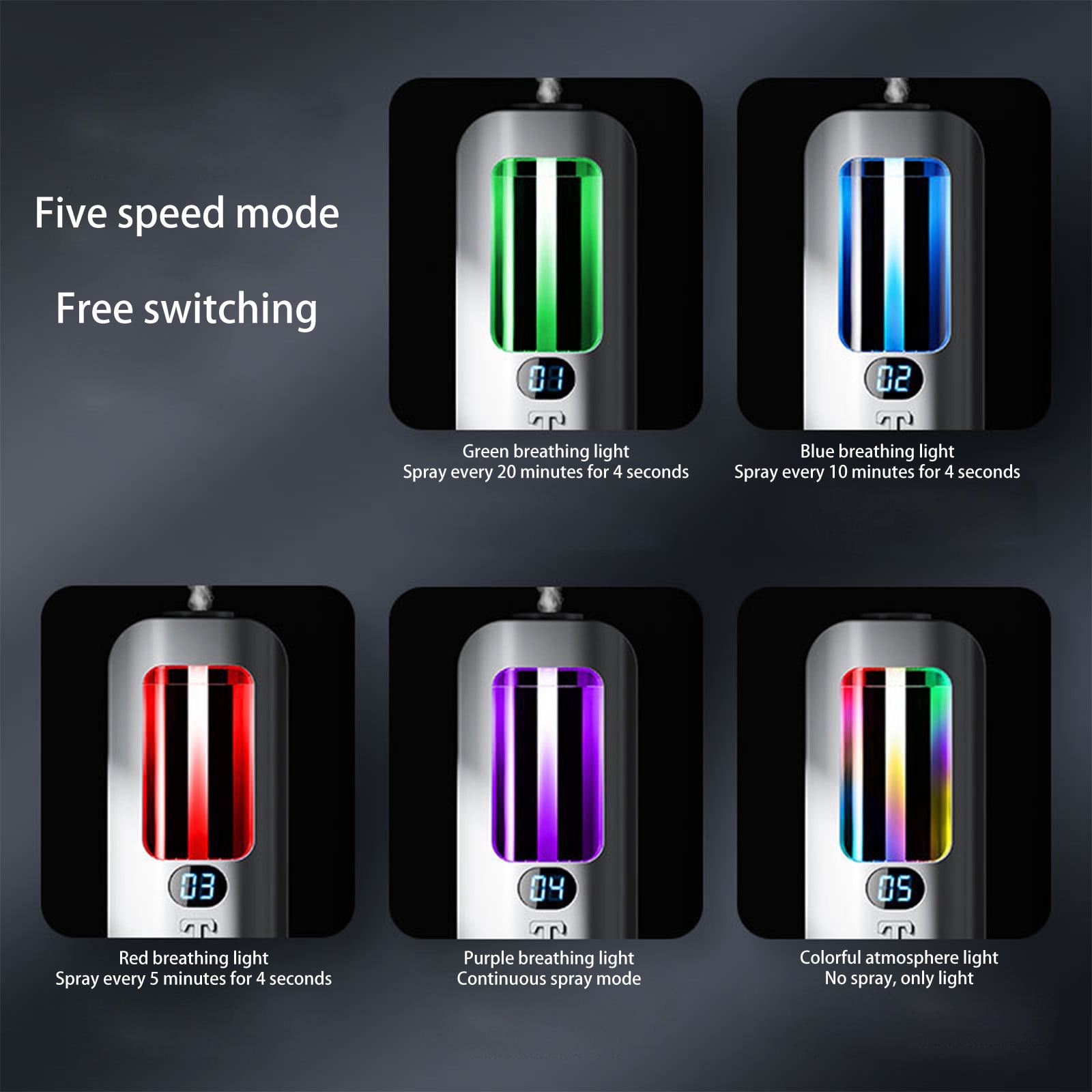 Clearance Deals! Amvlyk Automatic Dispenser Wall Mount Standing ABS Auto Freshener Dispenser Programmable Aerosol Spray Perfume Dispenser For Bathroom Hotel 45ml