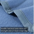 thumbnail image 4 of Rivoli Oversized 100% Virgin Wool Blanket, Blue, Queen, 4 of 7