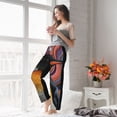 thumbnail image 5 of Cauagu Abstract Pattern Penguin Pajama Pants for Women Loose Fit Wide Leg Trouser Pants Casual Elastic Waist Drawstring Lounge Pants, 5 of 6