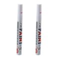 thumbnail image 1 of 2x White Permanent Car Tyre Tire Metal Paint Pen Marker, 1 of 6