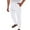 White, variant on Cotton Linen Pants for Men Beach Summer Elastic Waist Drawstring Pants Lightweight Straight-Legs Loose Beach Yoga Pants Men's Casual Linen Pants Trousers Regular Fit Trousers for Work Business