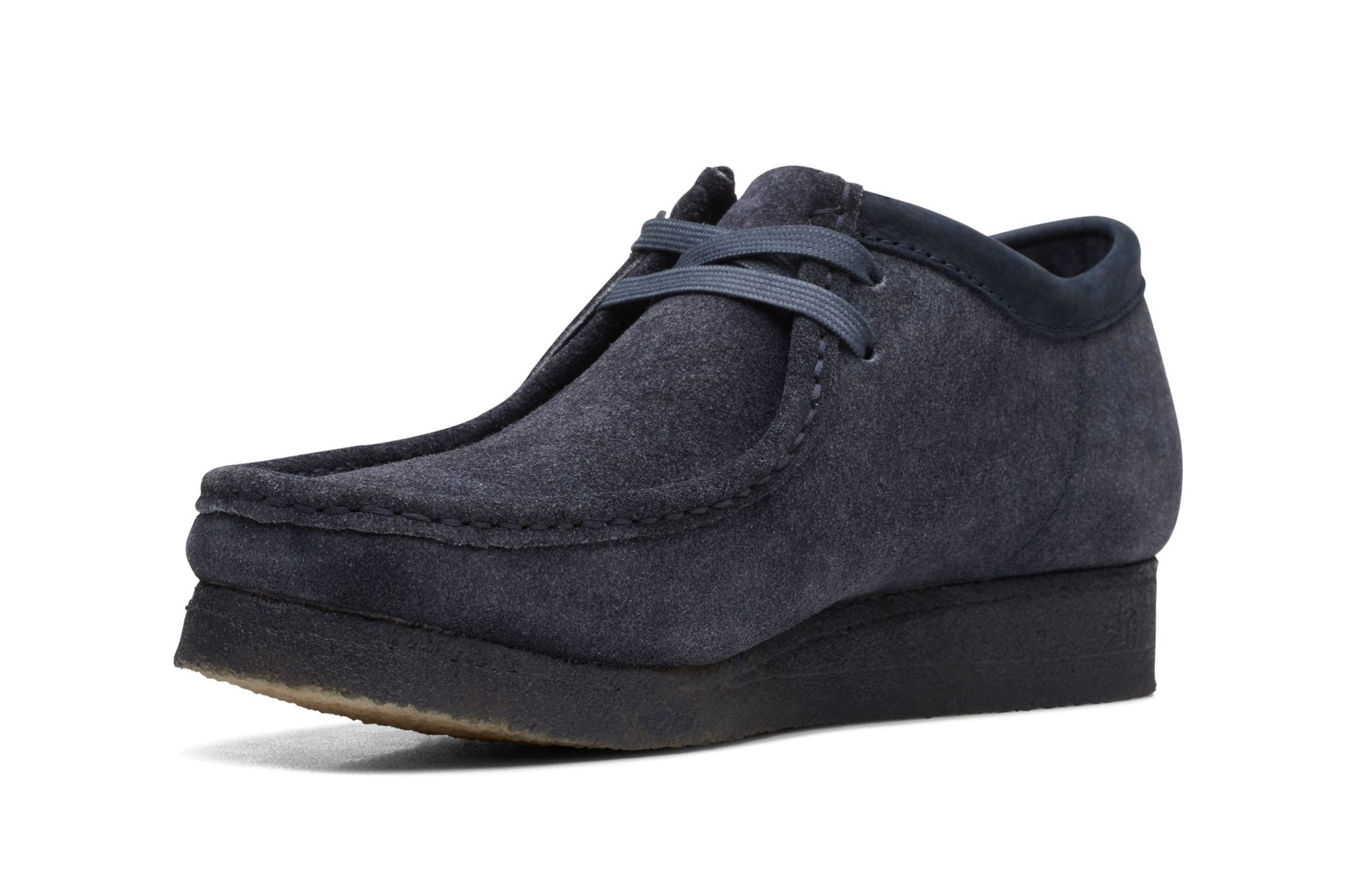 Clarks Collection Wallabees Shoes Men Size 12 Blue Suede Leather Moccasin 15522 Wallabee Shoes - MJ Footwear main image 2