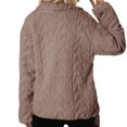 thumbnail image 5 of Women's Wool Coat Zipper Stand-Up Collar Pocket Coat, 5 of 9