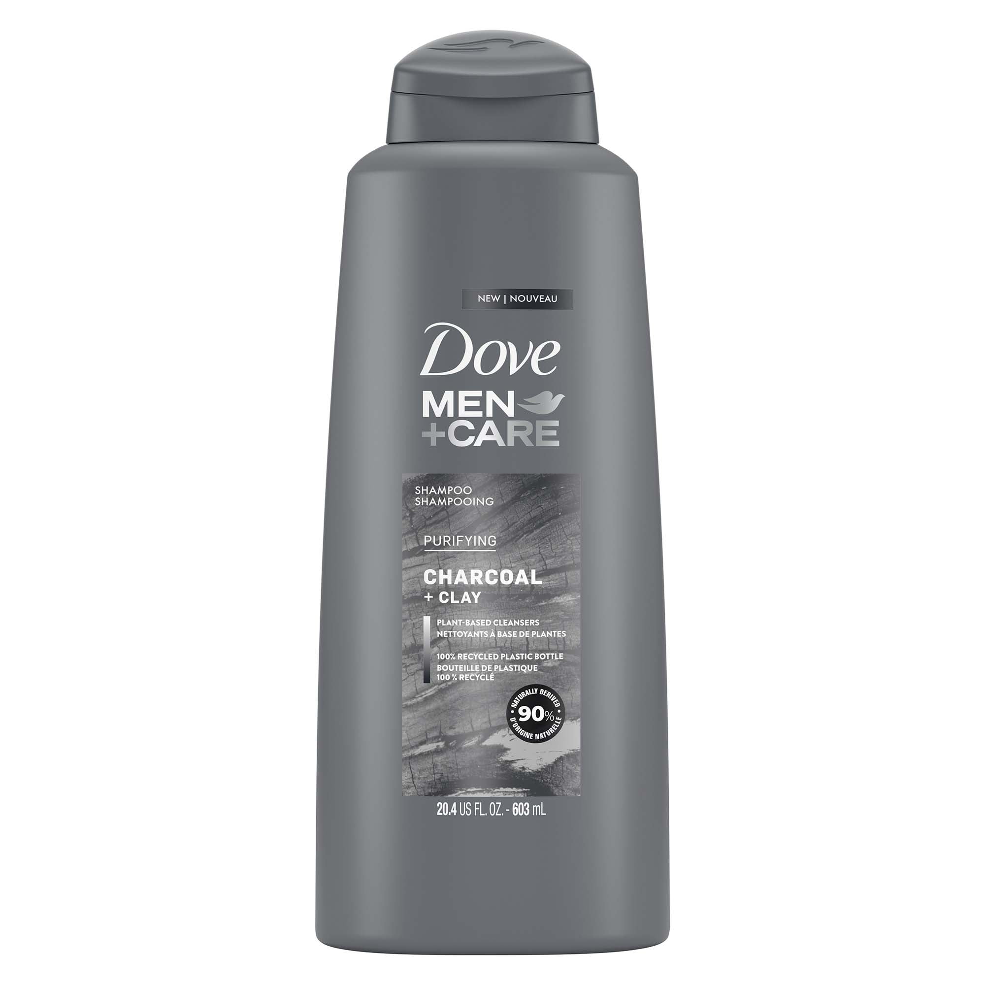 Dove Men+Care Charcoal Thickening Daily Shampoo, 20.4 fl oz