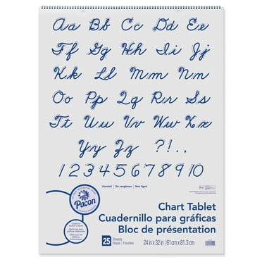 Pacon Chart Tablet, Unruled, 24" x 32", White, 25 Sheets