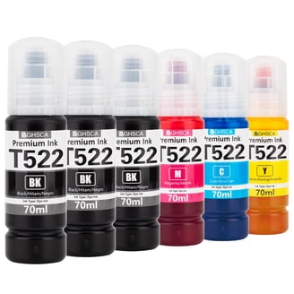 544 Ink bottles (Black, Yellow, Magenta, Cyan) replacement for