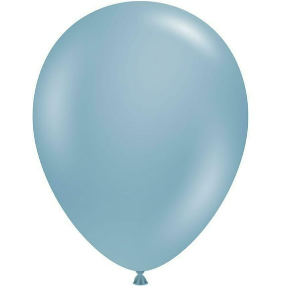 100 Blue Slate Color Latex Balloons 11" Made In USA