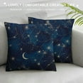 thumbnail image 3 of Nawypu  Constellation Pillowcases Stars Moon Planet Space Galaxy Universe Throw Pillow Cover Case Decorative Cushion for Couch Bed, 3 of 5