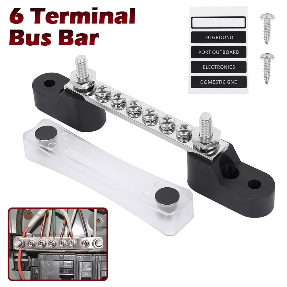 150A Bus Bar and Ground Distribution Block Cover Kit Car Truck Marine