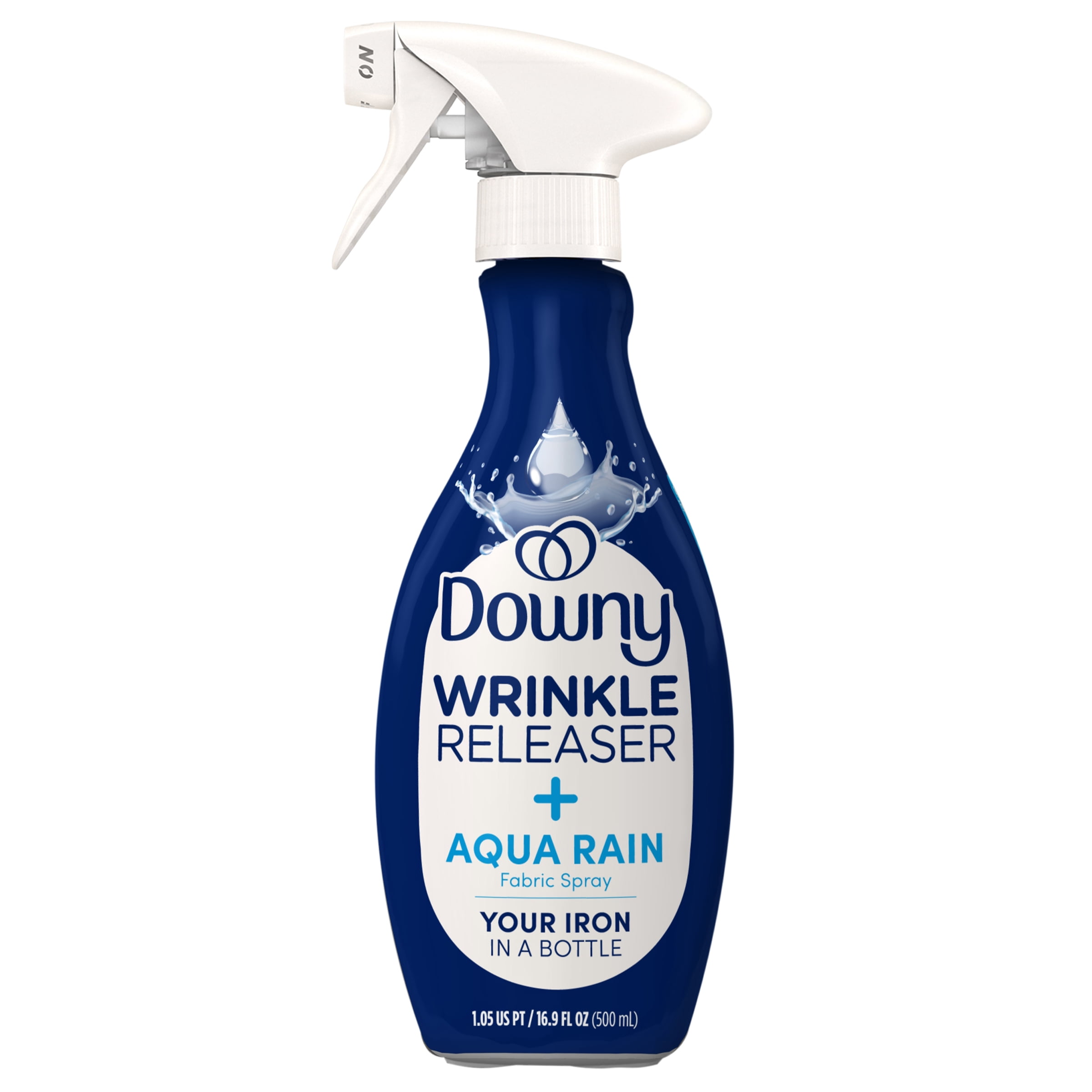 Downy Wrinkle Releaser Spray, Aqua Rain Scent, Fabric Refresher, 16.9 fl oz