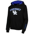 thumbnail image 2 of Women's Colosseum Black Kentucky Wildcats Arch & Logo Pullover Hoodie, 2 of 3