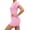 Pink, variant on LPilates Yoga Uniset Shock Sports Yoga Kit - High-Stretch Ribbed Seamless Workout Set for Fitness and Casual Wear