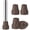 coffee, variant on 4 Pack Replacement Rubber Cane Tips 3/4 Inch Heavy Duty Rubber Crutch Tips Non Slip Walker Tips for Walkers Commodes Shower Chairs Canes Leg (Grey)