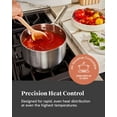 thumbnail image 6 of Caraway Stainless Steel Sauce Pan (3 Qt) - 5-Ply Stainless Steel - Oven Safe & Stovetop Agnostic., 6 of 7