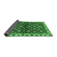 thumbnail image 2 of Ahgly Company Indoor Round Oriental Emerald Green Traditional Area Rugs, 6' Round, 2 of 4