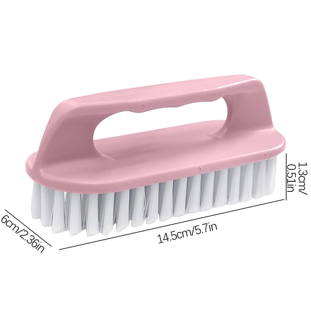 Soft Bristle Brush,Soft Bristle Cleaning Brush Household Plastic Laundry Brush Cleaning Brush Hard Bristle Multi-Functional Washbasin Brush Shoe Brush Clothes Board Brush