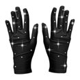 thumbnail image 1 of Guantes de patinaje artístico que mantienen el calor Accesorios de patinaje Protección de manos de moda Patinaje Negro S, 1 of 9