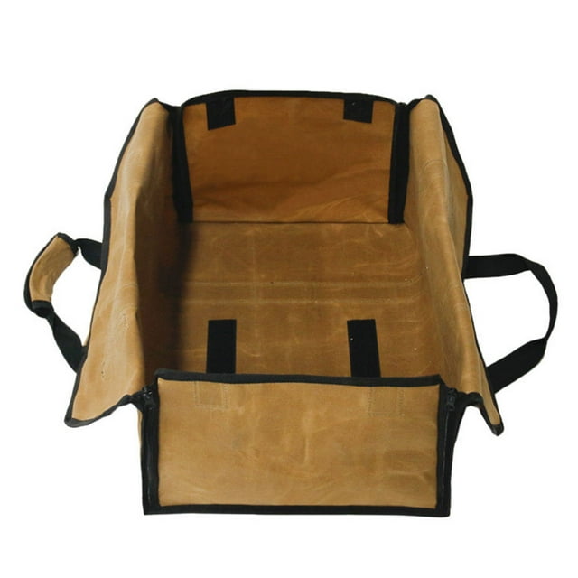 OUNONA Padded Protection Firewood Storage Bag Logging Kit Khaki 1Pcs Practical Use