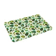 thumbnail image 2 of Xecao Green Avocado (2) print Flannel Mat: Non-slip, 16x24in. Ideal for kitchen, bedroom, bath & living room., 2 of 9