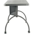 thumbnail image 4 of Oklahoma Sound Modern Plastic Teacher's WorkPod Desk in Charcoal Slate, 4 of 5