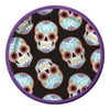 Day of the Dead Halloween Skull 8 7" Dessert Cake Plates