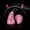 Pink, variant on Rhinestone Magnetic Horns, Magnetic Devil Horns for Car, Sparkling Crystal Car Roof Decoration, Removable Magnetic Auto Exterior Accessories for Cars, SUVs and Trucks