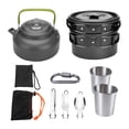 thumbnail image 4 of Almencla Camping Cookware Kit Camping Cooking Set for Outdoor Cooking Hiking Barbecue, 4 of 8