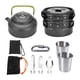 thumbnail image 4 of Kit de utensilios de cocina para acampar, olla plegable, sartén y hervidor para barbacoas al aire libre y senderismo., 4 of 9