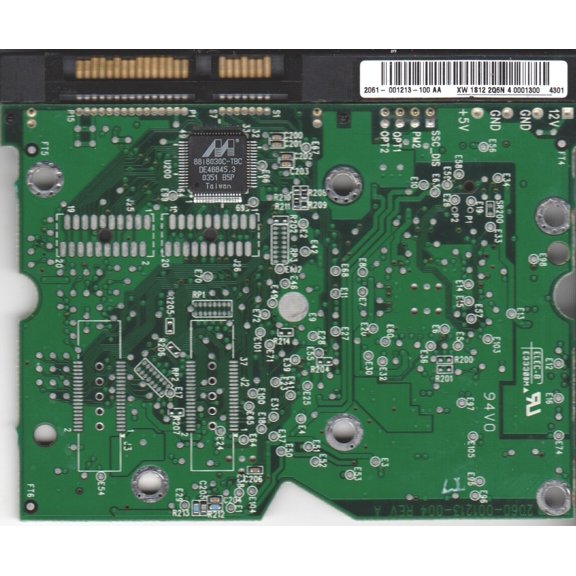WD740GD-00FLA1, 2061-001213-100 AA, WD SATA 3.5 PCB