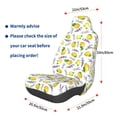 thumbnail image 2 of Picia Lavender Flowers Print Waterproof Sweating Car Seat Cover for Post Gym Workout, Running, Beach and Hiking, Universal Fit Anti-Slip Bucket Seat Protector, 2 of 5