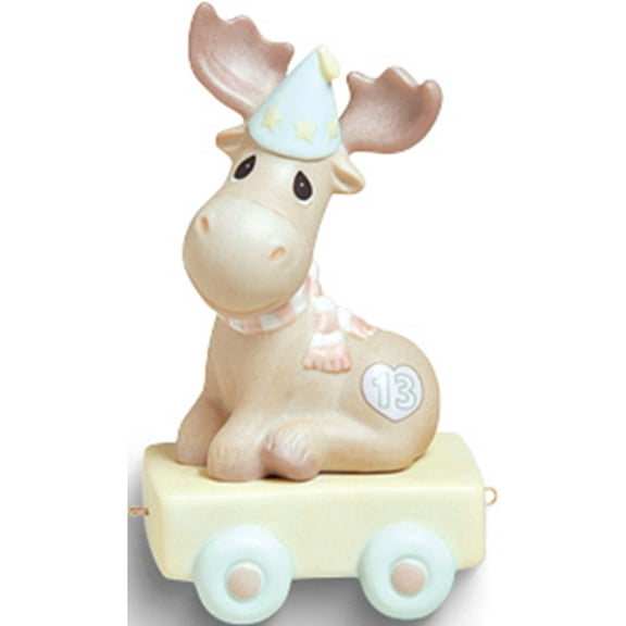 Fashion Precious Moments Age Thirteen Moose Porcelain Figurine (6.2 X 3.5) Made In China gp714