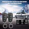 thumbnail image 4 of 12V DC Car Keyless Entry System with 3-Button Remote Controllers, LED Alert Light & Bluetooth Connectivity - App-Enabled Smartphone Control, 433.92MHz Frequency, 50-80m Max Remote Range & 3-8m BT, 4 of 6