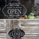 thumbnail image 4 of 2pcs Open And Closed Business Sign Retro Wooden Stores Hanging Sign Waterproof Double Sided Reversible Business Sign For Coffee Shop Door, 4 of 5