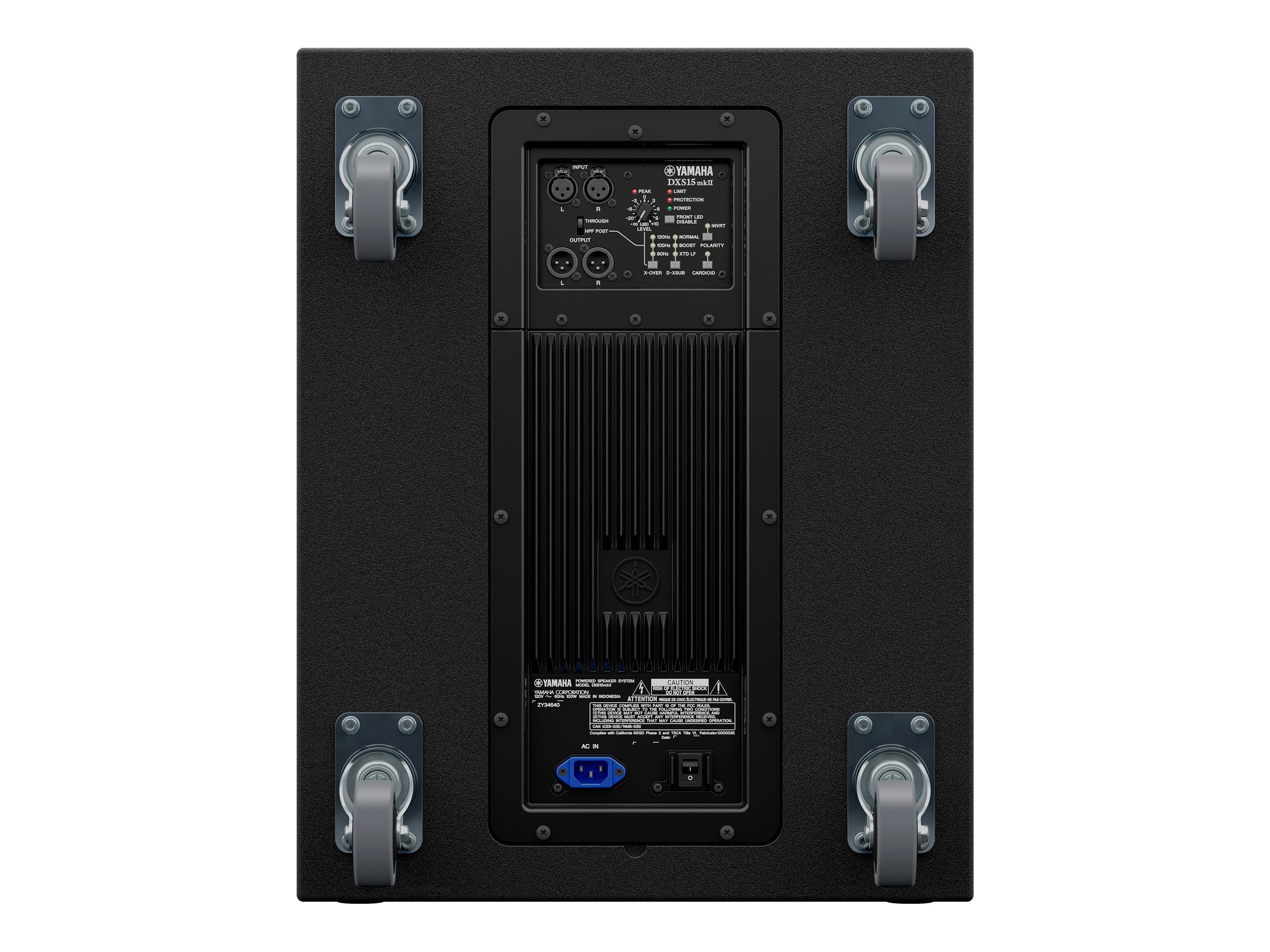 Yamaha DXS Series DXS15mkII - Subwoofer - for PA system - 800 Watt - 15" - black